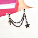 Black Cross Drop Star Tassel Earrings Tragus Helix Cartilage Piercing Ear S OZ