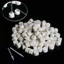 50Pcs 13mm 1/2" Round Wool Felt Polishing Buffing Wheel & 2 Mandrels for Tool
