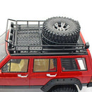 RC 1:10 Roof Luggage Rack with 4 Pieces LED Light Bar for D90 Rc 4wd Axial scx10