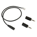 Headset Cable 3.5mm 2.5mm to RJ9 Jack Adapter Convertor PC Headset Telephone