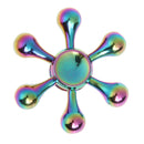 Rainbow Color Hand Spinner Six Arm Water Drop Wheel Alloy Fingertip Toys