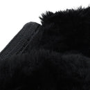 car Antislip Plush Stretchy Shield Case Steering Wheel Cover Black