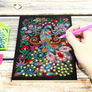 DIY Peafowl Special Shaped Diamond Painting 50 Pages A5 Notepad Notebook