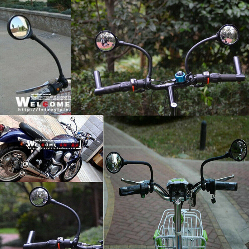 Bike Handlebar Rearview Mirror Bicycle Adjustable Cycling Motorcycle Universal