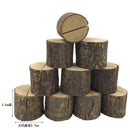 10x Wedding Decoration Wooden Name Place Card Holders Stump Shape Stand Table ME
