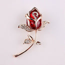 Women 's Elegant and fashionable bow brooch Brooch Pin Crystal Rhinestone R C1E6