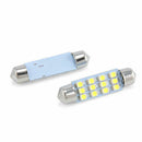 10X 41mm Festoon LED 3528 12SMD Light Bulb White Car Interior Dome Map Door Lamp