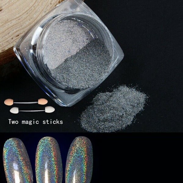 Gradient Shiny Nail Glitter Set Powder Sparkly Manicure Nail Art Chrome Pig S3J9