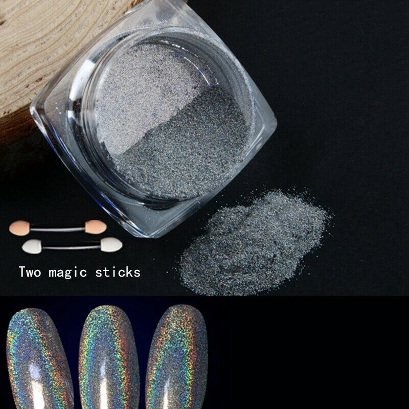 Gradient Shiny Nail Glitter Set Powder Sparkly Manicure Nail Art Chrome Pig S3J9