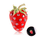 Cute Strawberry Corsage Banquet Decoration Women Scarf Brooch Pins Jewelry Gi 3C