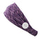 4pcs Face Cover Holder Yoga Non Slip Women Button Headband Elastic Wide Edge