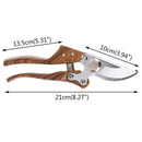Bypass Pruning Shears Hand Pruner Safety Lock Scissors Garden Snips CutterFT