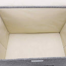 Cotton Linen Fabric Folding Cd Storage Boxes Foldable Bins Toys Organizer W J9C1