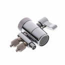 Water Filter Faucet Dual Diverter Valve M22 To 1/4" Chrome Plated Brass Hot