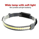 LED USB rechargeable headlight fish bright waterproof head flashlight headlight
