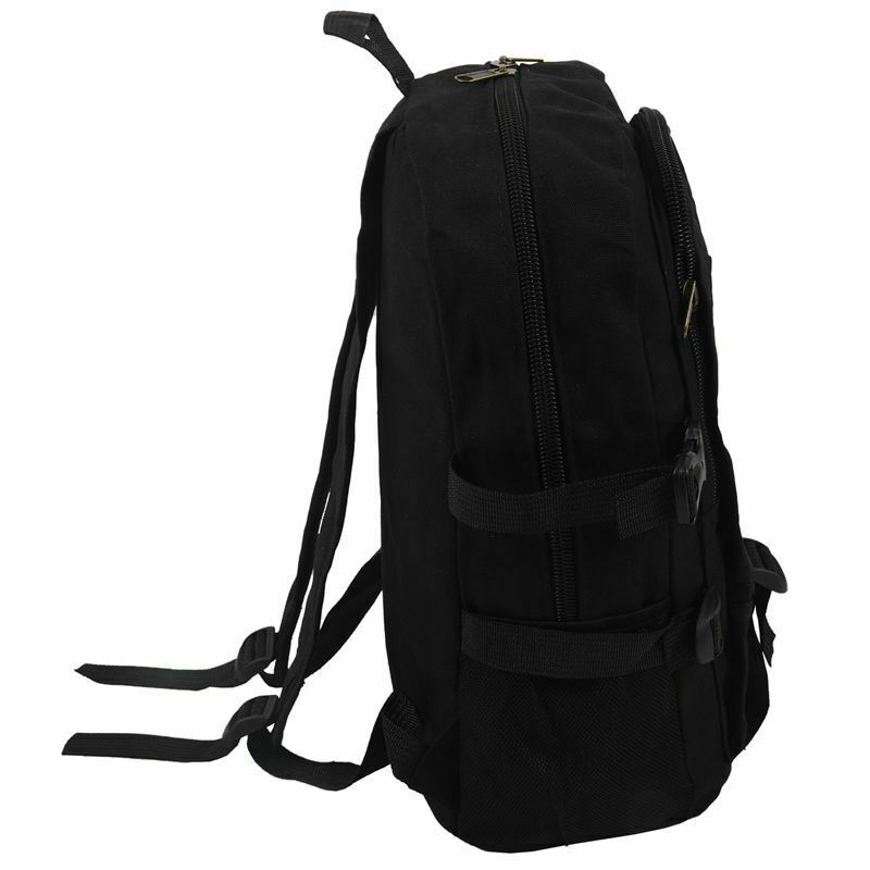 male Retro Leisure tourism canvas backpack black M1P2
