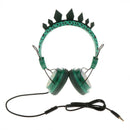 Dinosaur Glitter Kids Headphone with Microphone Volume Limiting for Boys