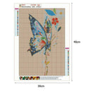 5D DIY Full Drill Square Diamond Painting Butterfly Embroidery Kit (FL006)