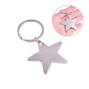 2Pcs Star Keychain Keyrings Fashion Five Pointed Star Shaped Keychains Keyri BX