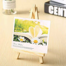 1X(10Pcs Mini Wooden Artist Easel-e Wedding Table Stand Display Holder - 15