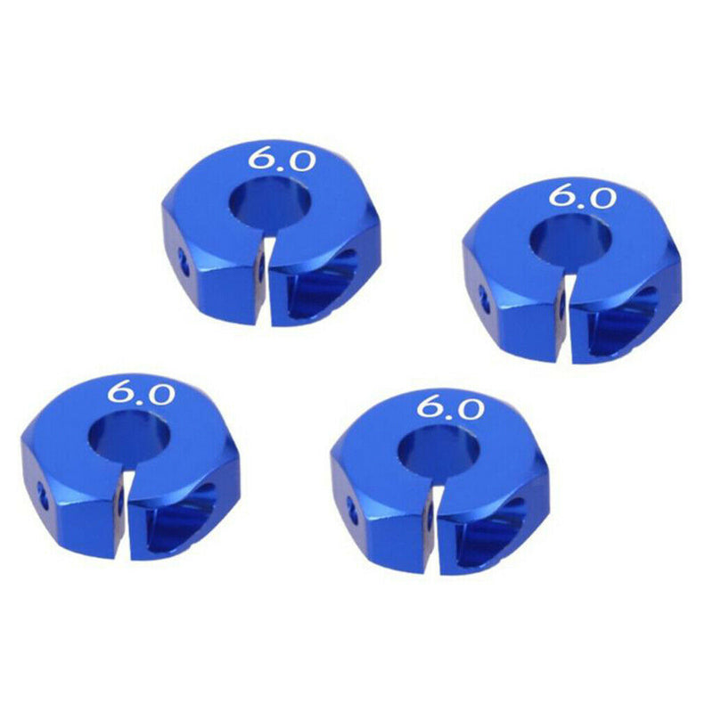 4Pcs/Set 1/10 Wheel Hex Drive 12x6mm w/ Pins Screws for Axial SCX10 HSP Blue