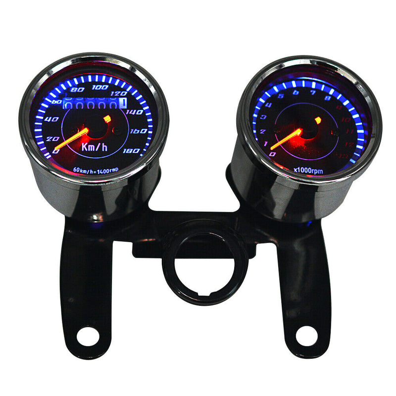 2 In 1 Speedometer Tachometer ABS With Bracket Professional Motorcycle Odometer