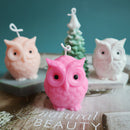 Owl Candle Silicone Mold for Candle Making DIY Handmade Molds Plaster Wax MSEAU