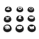 9pcs Cartoon Animal Silicone Thumb Grip for PS5 Xbox Series S X Controller A