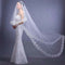 White Ivory Cathedral Length Lace Edge Bride Wedding Bridal Long  150CM B Gw