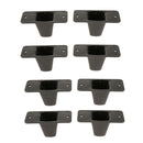 8 Pcs 8.8x3.5x4.5cm Conical Recessed Rubber Feet Bumpers Pads