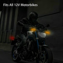 4x Sequential Flowing LED Motorcycle Turn Signal Indicator Lights DRL Brake  Hn