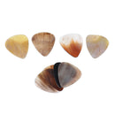 8pcs Handcrafted Horn Guitar Picks for Guitar Bass Mandolin 0.8-1.2mm