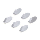 6x New Self Adhesive Wall Door Stainless Steel Holder Hooks Hanger for J Gw