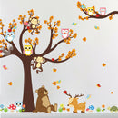 Removable Cartoon Animal Wall Stickers Kids Room Wall Decor 084