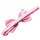 Men's Plain Polyester Pre Tied Wedding Bow Tie (pink)