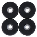 4x Rubber Bumpers Embedded Washer Feet Pad Instrument Holder 30x10mm PE JR