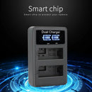 Lp-E8 Camera Battery Charger Lp E8 Lcd Intelligent Display Dual Usb Charger R3A2