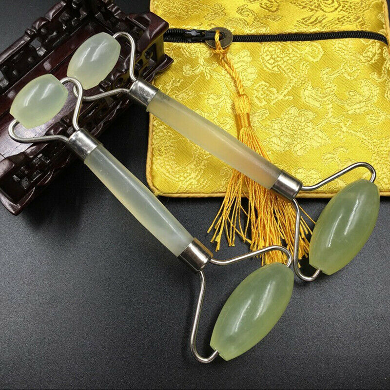 Natural Stones Jape massager Guasha Facial Beauty Massager Tool Roller Face Thin