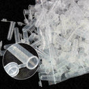 50Pcs Plastic Centrifuge Lab Test Tube Vial Sample Bottle Container Cap 5ml E5X7