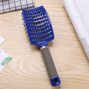 Hair Scalp Massage Comb Anti-Static Straight Curly Hair Styling Brush(Blue A