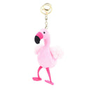 New Fluffy Flamingo Pendant Key Chains Plush Car Bag Key chain  Kw