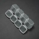 4 Compartments Clear Plastic Storage Box Jewelry Bead Screw Organizer Container