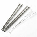 8 Pack Stainless Steel Drinking Straws with Cleaning Brushes and Portable S L5T7