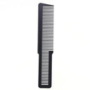 Hairdressing Carbon Anti-static Comb Wide Tooth Hair Clipper Comb (Black)
