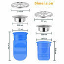 Drain Backflow Preventer 4 Pack, One Way Valve For Pipes Tubes In Toilet Ba H6M4