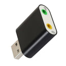USB to Audio Adapter External USB to 2 x 3.5mm Stereo Jack Audio Splitter