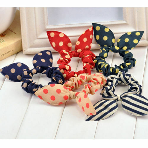 Fashion 10pcs Hair Tie Band Ponytail Holder Elastic Rubber Clear Women GIRL OZ