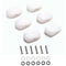 6Pcs Acrylic Guitar Tuning Pegs Buttons Machine Heads Knobs With Screws Kit