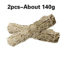 2Pcs American California White Sage Smudge Stick Wisp Sage Plant for Room P Q1F8