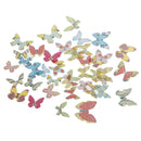 42pcs Mixed Butterfly Edible Glutinous Wafer Rice Paper Cake Cupcake Toppers Gw